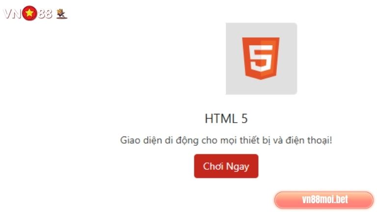 Chọn HTML5 để cài đặt trên thiết bị