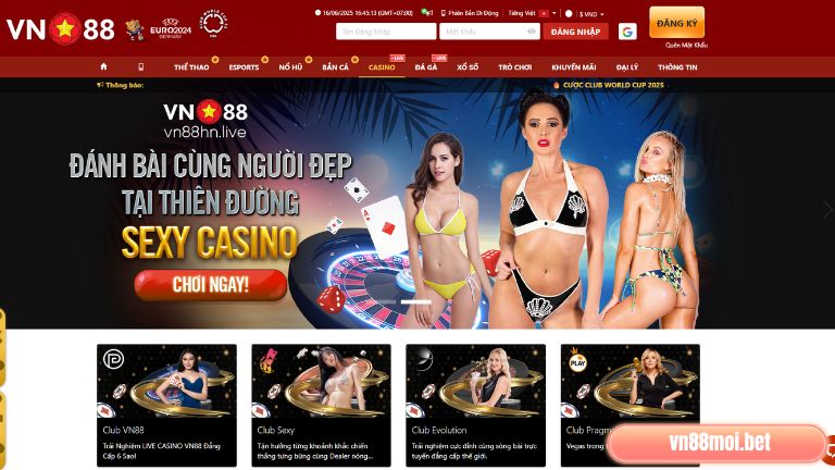 Live Casino VN88 sở hữu game trực tuyến đỉnh cao