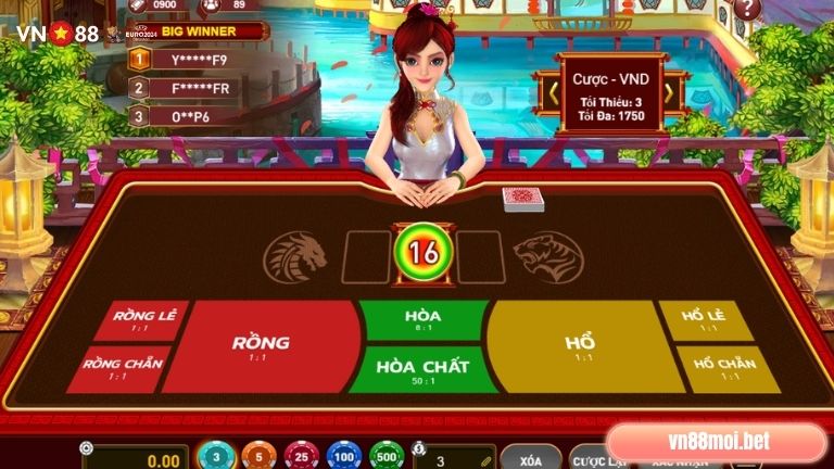 Nắm chắc luật chơi, bảng trả thưởng giúp anh em tham gia Rồng Hổ Ảo hiệu quả