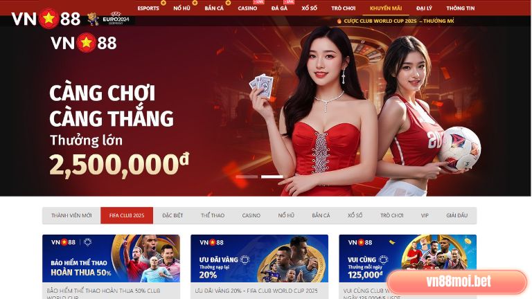 Ưu đãi VN88 2025 mới nhất không nên bỏ lỡ